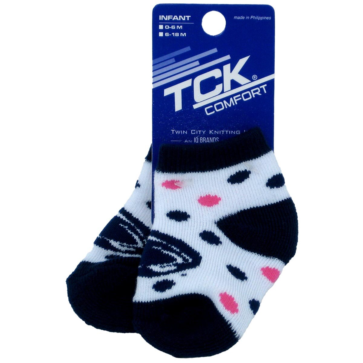 infant socks with Penn State Athletic Logo and dots